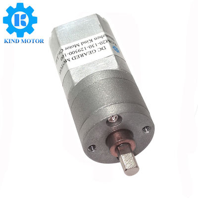 Genişletilmiş 4mm Mil ile 12v Mikro DC Dişli Motor 20Dx41L 5500 Rpm