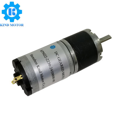 Akıllı Ürünler İçin Düşük Gürültülü Dc 6v 12v 24v 22mm Mikro Planet Dişli Motoru