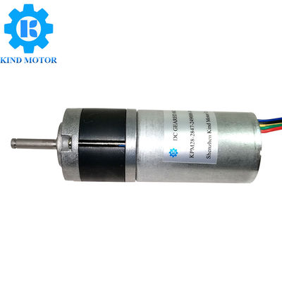 6W Fırçasız DC Dişli Motor 4A Sürekli Akım 28mm Çap