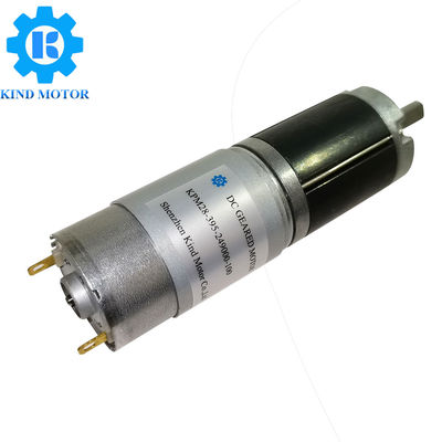 24 Volt Fırçalı DC Dişli Motor 28mm Çap, 6mm D Düz Şaftlı