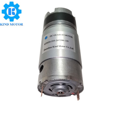 Yüksek Torklu 12 Volt Dc Planet Dişli Motor 36mm Çap Düşük Devir