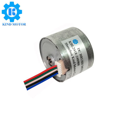2mm mil düşük gürültü 24mm bl2418 dc 6v 12v 14.4v 18v 24v bilyalı rulmanlar kodlayıcı ile fırçasız motor