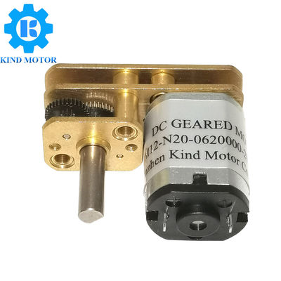 Paslanmaz Çelik Dik Açı DC Dişli Motor 3.2KgCm Durak Tork Karbon Fırçalı