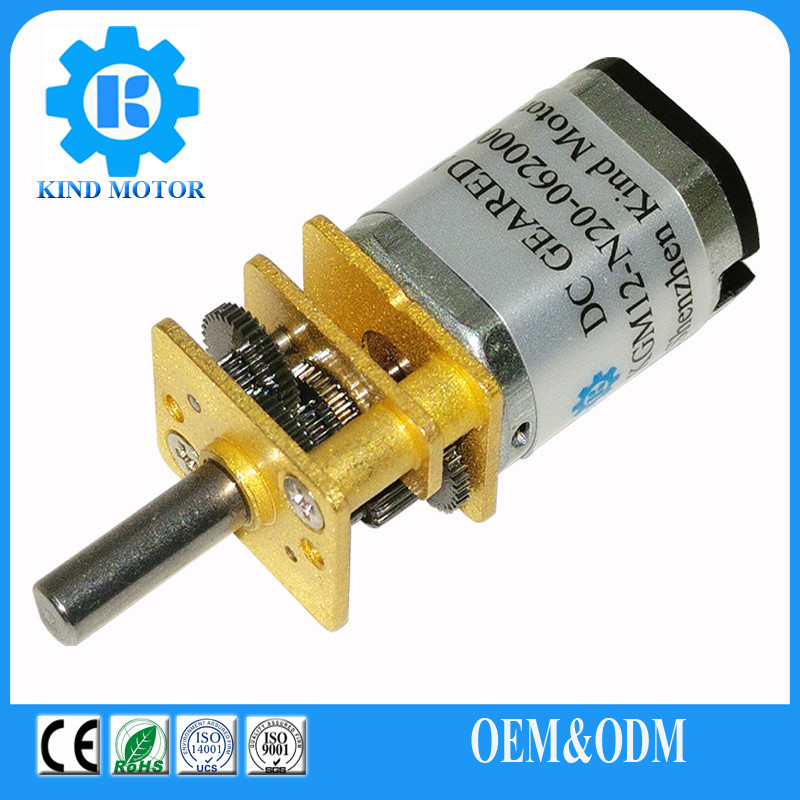 Mikro DC vitesli motor kompakt hafif fırçalı motor durak tork ≤1.9Nm
