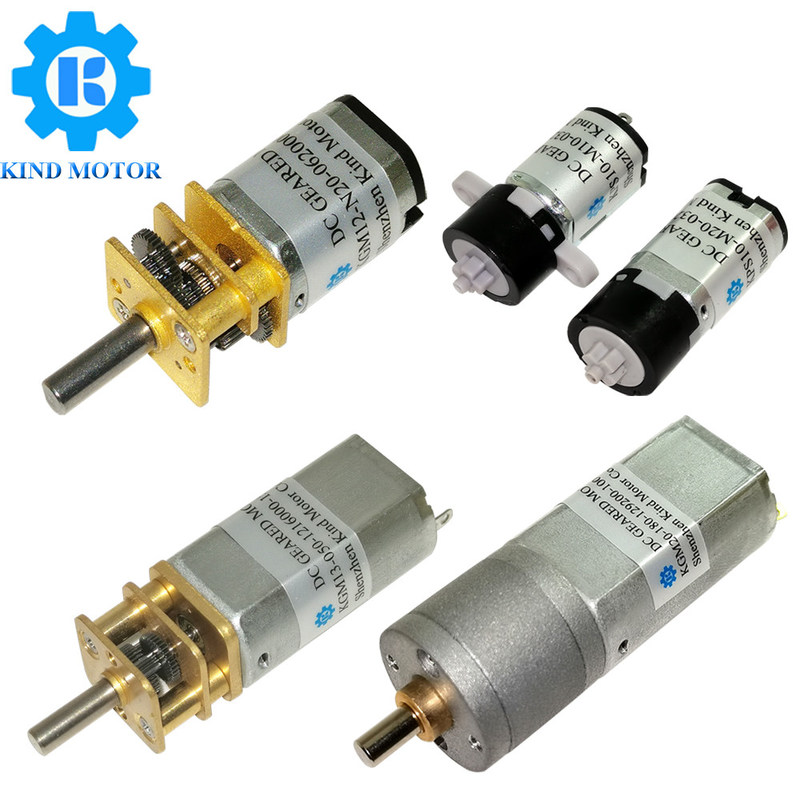 Güçlü 3.1W DC Spur Gear Motor 0.1-10 Kg.cm Döner Mikro Motor 3V-12V Dönerli fırçalı/ fırçasız