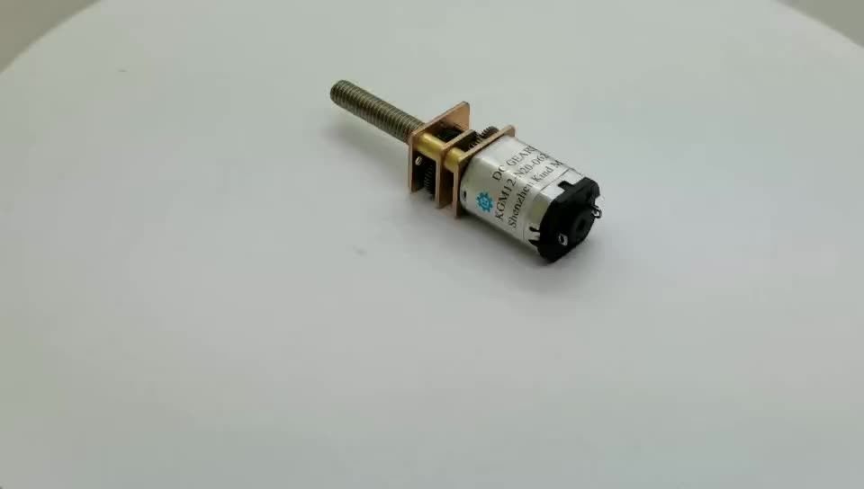 Yüksek tork düşük gürültü küçük 3 volt 6v M3 M4 robot için vida iplik dc vites motoru