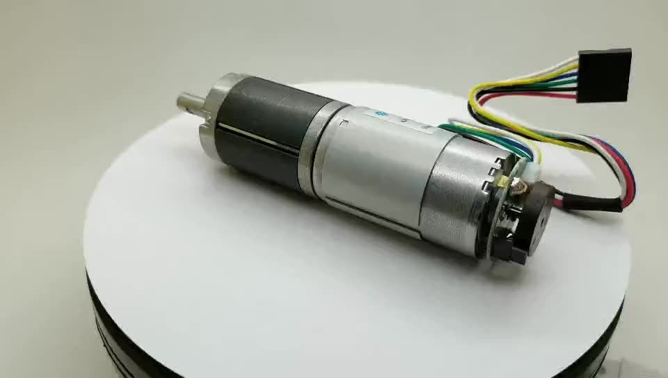 Yüksek güç düşük hızlı mikro 22mm 24mm 28mm 32mm 36mm 42mm 45mm dc 3v-50volt metal gezegensel dişli motoru kodlayıcı ile