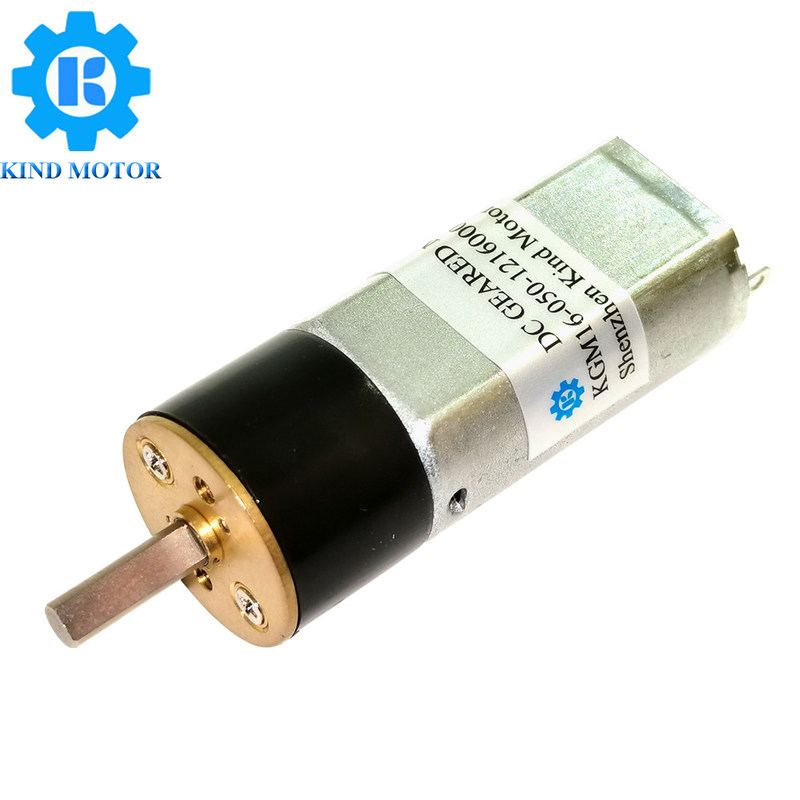 16mm Şanzımanlı Sessiz Fırçalı DC Redüktörlü Motor 1:360 Azaltma Oranı